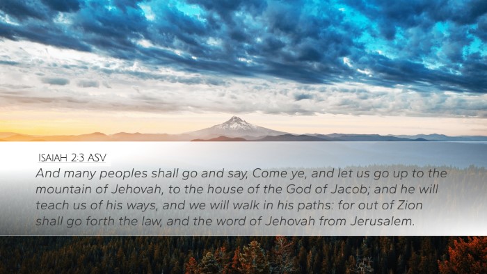 Isaiah 2:3 ASV Bible Verse Image