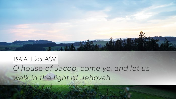 Isaiah 2:5 ASV Bible Verse Image