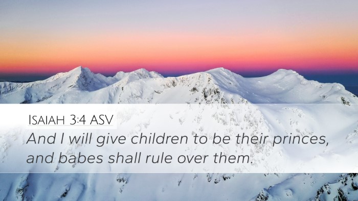 Isaiah 3:4 ASV Bible Verse Image