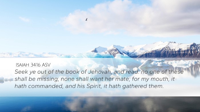 Isaiah 34:16 ASV Bible Verse Image