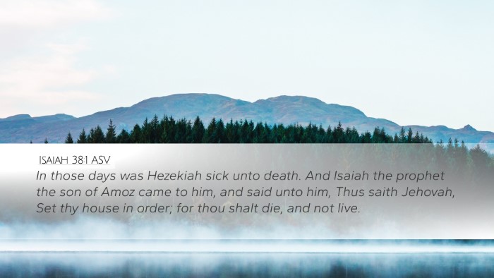 Isaiah 38:1 ASV Bible Verse Image