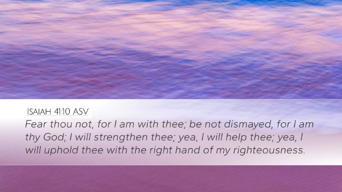 Isaiah 41:10 ASV Bible Verse Image