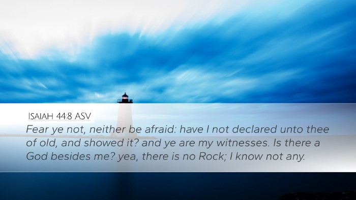 Isaiah 44:8 ASV Bible Verse Image
