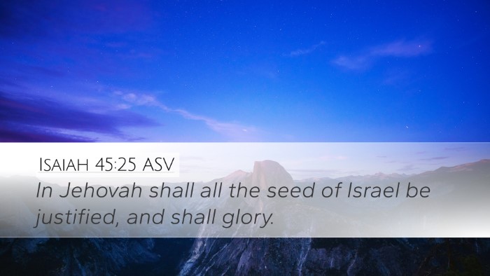 Isaiah 45:25 ASV Bible Verse Image