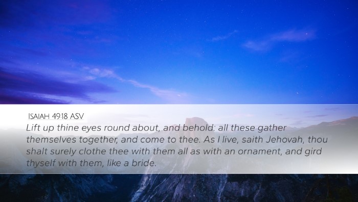 Isaiah 49:18 ASV Bible Verse Image