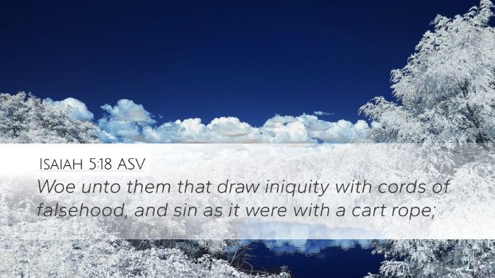 Isaiah 5:18 ASV Bible Verse Image