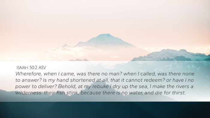 Isaiah 50:2 ASV Bible Verse Image