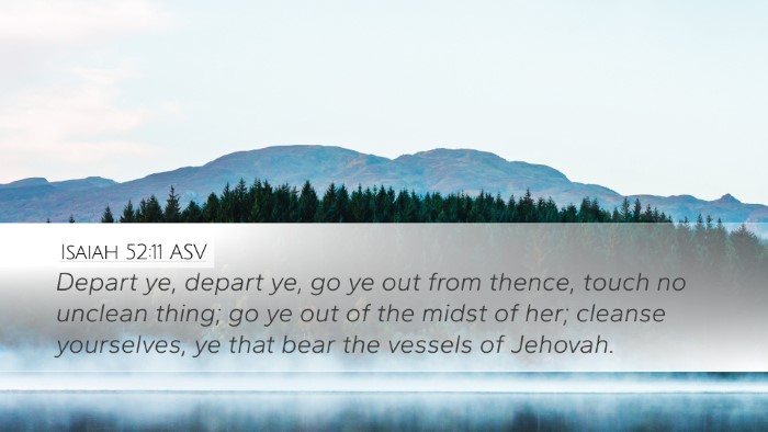 Isaiah 52:11 ASV Bible Verse Image