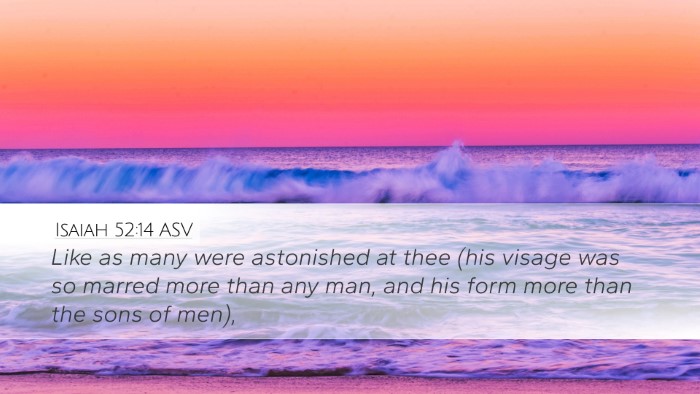Isaiah 52:14 ASV Bible Verse Image