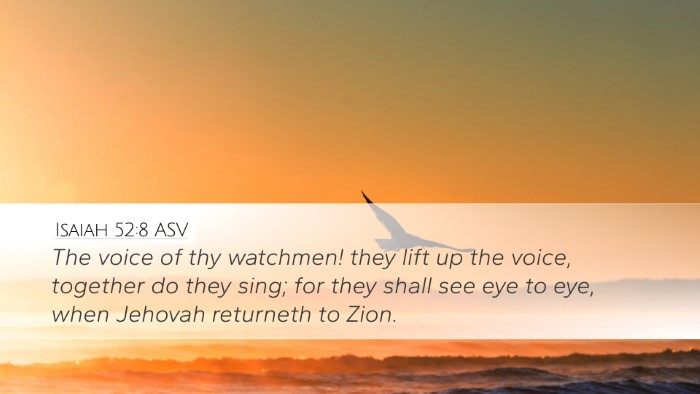 Isaiah 52:8 ASV Bible Verse Image