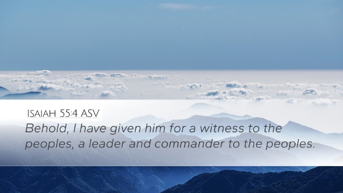 Isaiah 55:4 ASV Bible Verse Image