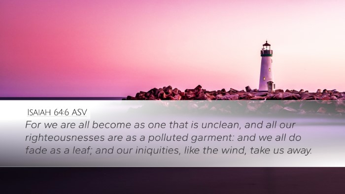 Isaiah 64:6 ASV Bible Verse Image