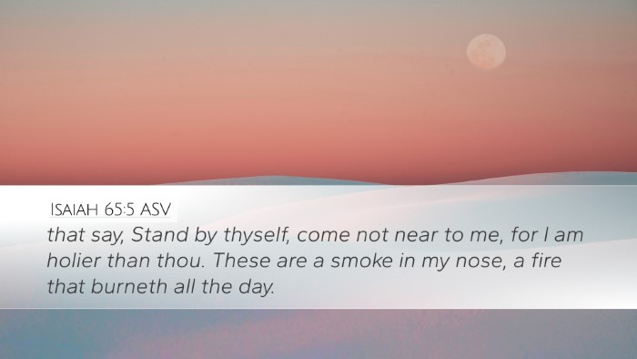Isaiah 65:5 ASV Bible Verse Image