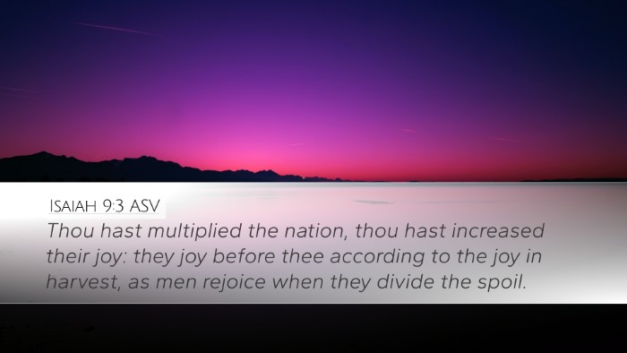 Isaiah 9:3 ASV Bible Verse Image