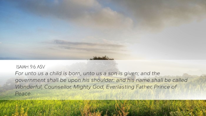 Isaiah 9:6 ASV Bible Verse Image