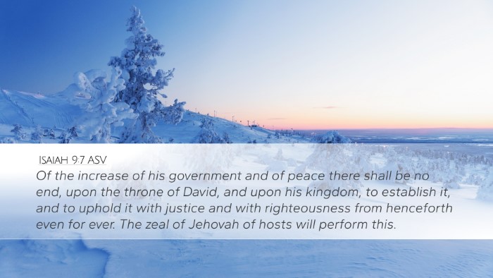 Isaiah 9:7 ASV Bible Verse Image