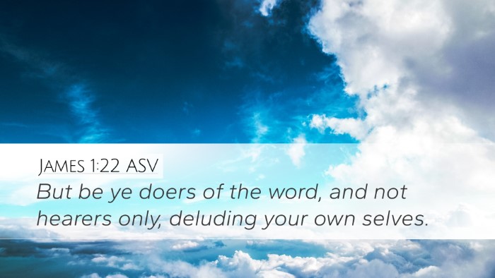 James 1:22 ASV Bible Verse Image