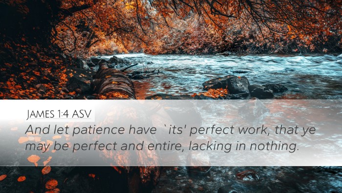 James 1:4 ASV Bible Verse Image
