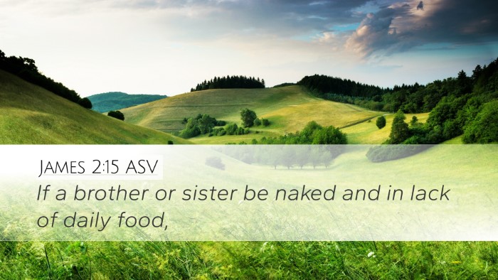 James 2:15 ASV Bible Verse Image