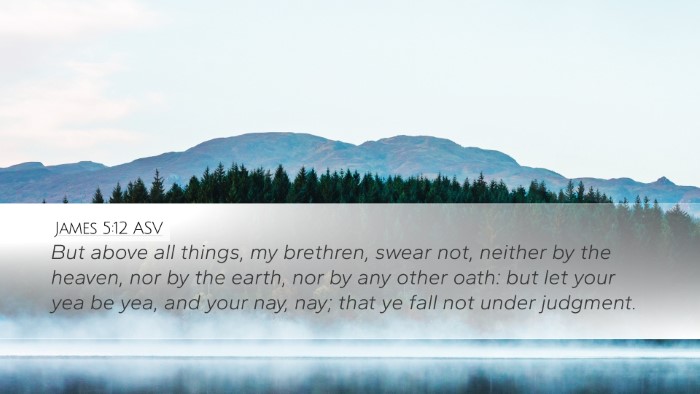 James 5:12 ASV Bible Verse Image