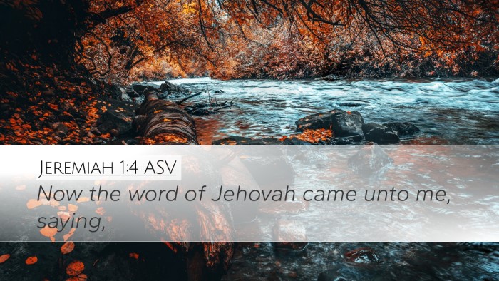 Jeremiah 1:4 ASV Bible Verse Image