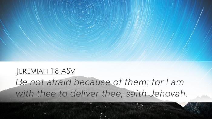 Jeremiah 1:8 ASV Bible Verse Image
