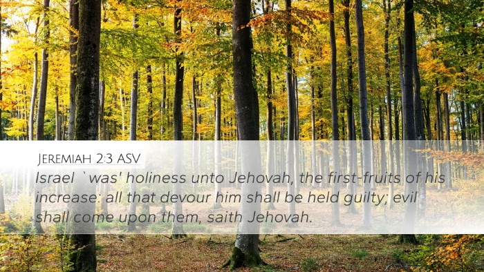 Jeremiah 2:3 ASV Bible Verse Image