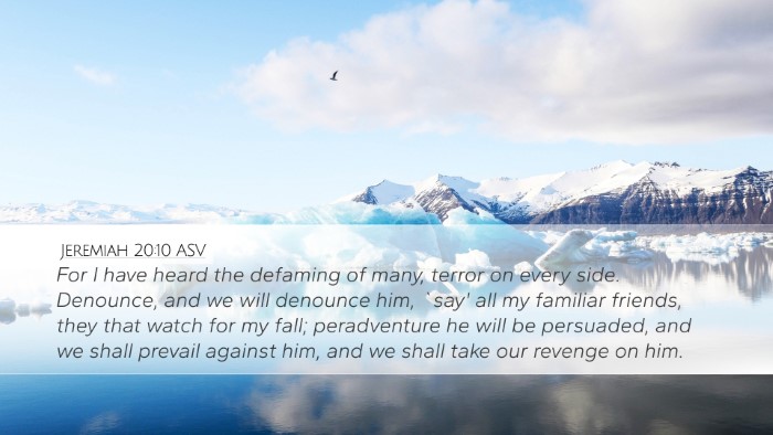 Jeremiah 20:10 ASV Bible Verse Image