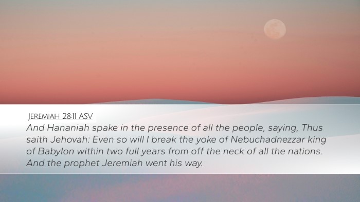 Jeremiah 28:11 ASV Bible Verse Image