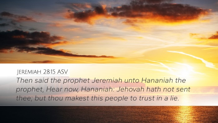 Jeremiah 28:15 ASV Bible Verse Image