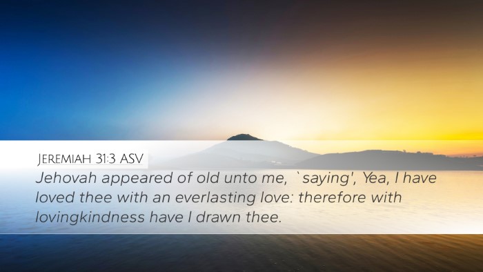 Jeremiah 31:3 ASV Bible Verse Image