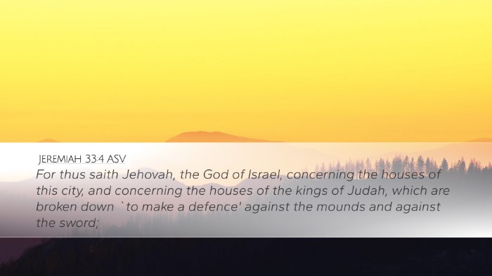Jeremiah 33:4 ASV Bible Verse Image