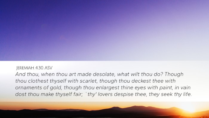 Jeremiah 4:30 ASV Bible Verse Image