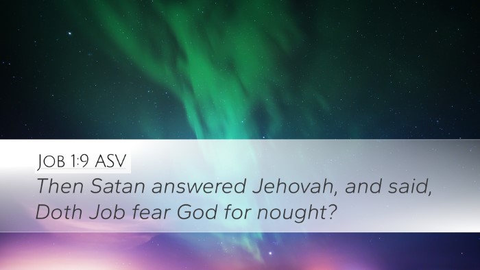 Job 1:9 ASV Bible Verse Image