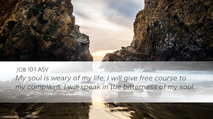 Job 10:1 ASV Bible Verse Image