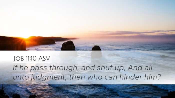 Job 11:10 ASV Bible Verse Image