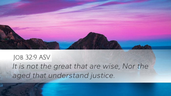 Job 32:9 ASV Bible Verse Image