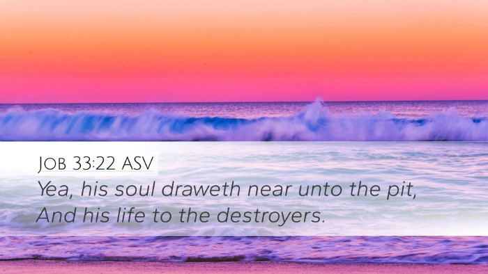Job 33:22 ASV Bible Verse Image