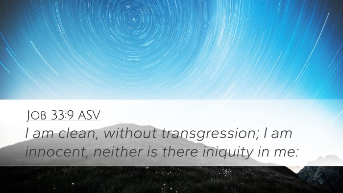 Job 33:9 ASV Bible Verse Image