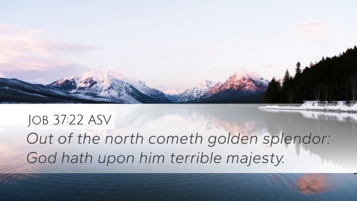 Job 37:22 ASV Bible Verse Image