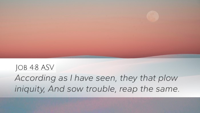 Job 4:8 ASV Bible Verse Image