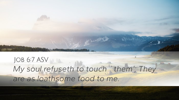 Job 6:7 ASV Bible Verse Image