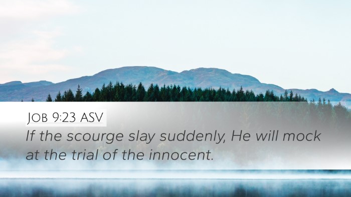Job 9:23 ASV Bible Verse Image