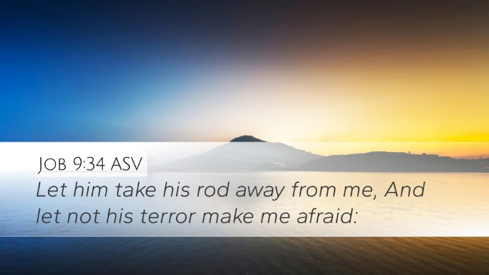 Job 9:34 ASV Bible Verse Image