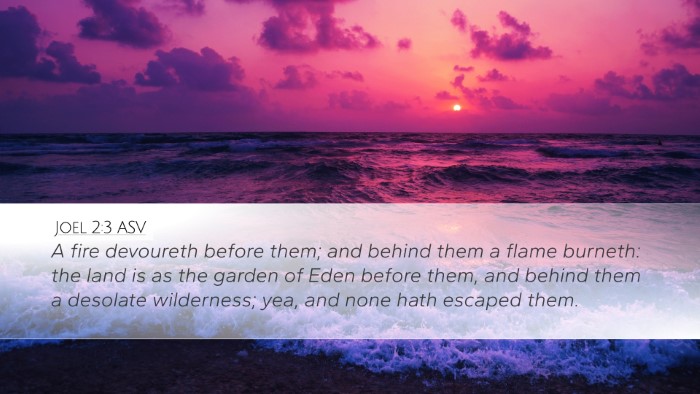 Joel 2:3 ASV Bible Verse Image