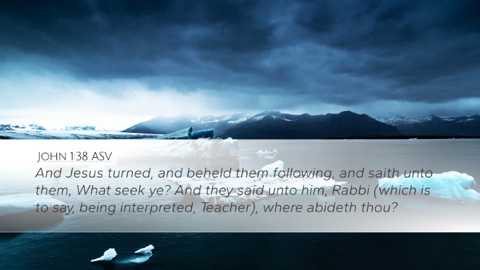 John 1:38 ASV Bible Verse Image