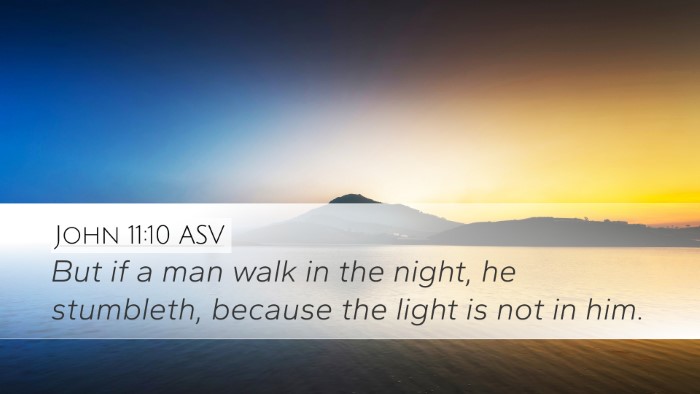 John 11:10 ASV Bible Verse Image