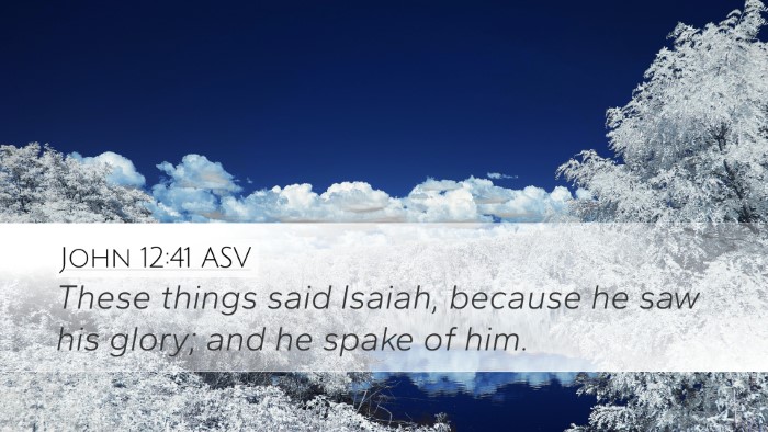 John 12:41 ASV Desktop Wallpaper - These things said Isaiah, because he saw his - Desktop Bible Verse Wallpaper