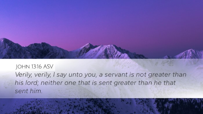 John 13:16 ASV Bible Verse Image