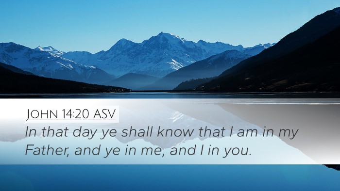 John 14:20 ASV Bible Verse Image